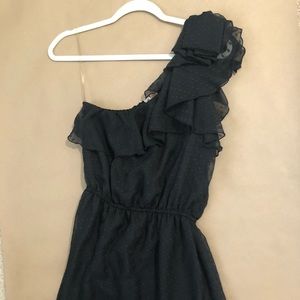 Black one shoulder sundress size M